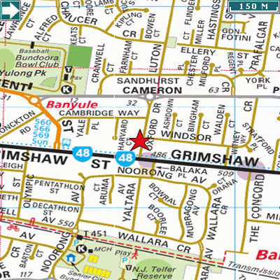 Melways Ref 5 Oxford Drive