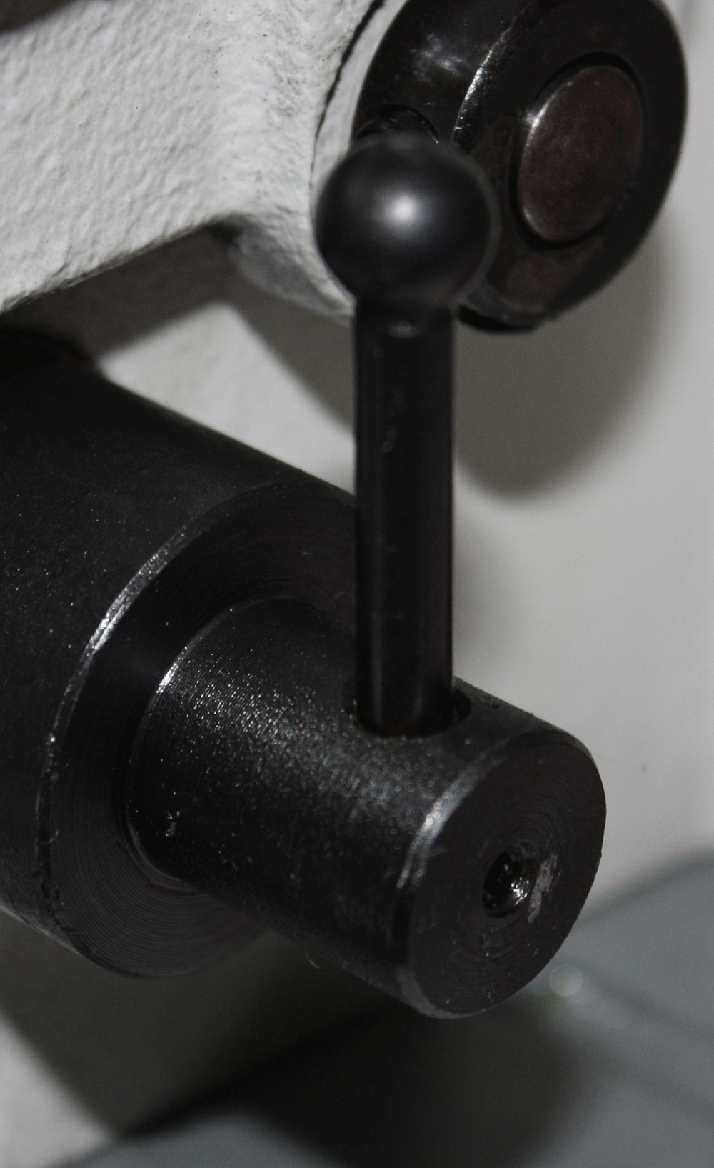 Adjust for material thickness to hide stitch.