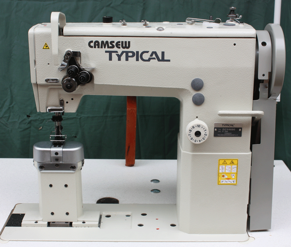 Typical post bed industrial sewing machine